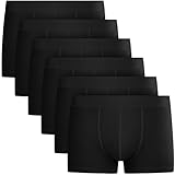QINCAO Boxershorts Herren 6er Pack Männer Unterwäsche Unterhosen Men Retroshorts Boxer Baumwolle
