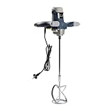 Farbmörtelrührer, 1400W Farb-Mörtelrührer, Betonrührer, 6-Gang-Getriebe 0-1200U/min, Farb-Mörtelrührer Ø 120mm, Handmischer für Mischgut Beton, Mörtel, Putz, Farbe, Kleber und Zement