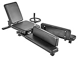 Bad Company Beinspreizer I 198 cm Spannweite I Mechanischer Spagattrainer I Stretching Machine inkl. Transportrollen I BCA-36