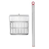 Sandschaufel für Katzen, Sandverschiebung für Katzen Schnell Filtration Vielseitiger Langer Griff Zum Reinigen von Sandboxen (Rot)