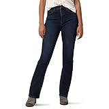 Lee Women's Ultra Lux High Rise Bootcut Jean, Deep Springs, 14 Short