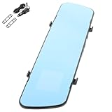 Luxshiny Rückspiegel Dashcam 2,4 Zoll Dünn mit Integrierter Rückfahrkamera Bewegungserkennung Parkhilfe und Fahrtenschreiber für Pkw