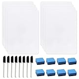 A4 Mini Whiteboard doppelseitige Laptop 8 Packung kleine trockene Löschen weiße Brett mit 8 Stiften und 8 Radiergummer für Kinder Kleine Tragbar Abwischbares White Board für Büro Schule Zuhause