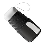 Kompakter Regenschirm, Taschenschirm, Sonne, automatisches Falten, UV-Schutz, faltbar, platzsparend, für Gartenarbeit, , Outdoor, Pool, Wandern, Schwarz , Refer to description