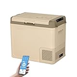 Alpicool GE50 50L Kompressor Auto Kühlbox Tragbar für Auto, LKW, Kompakter Camping Kühlschrank 12/24V DC Kühlbox für Reisen, Lebensmittel & Getränke, -20℃ bis 20℃