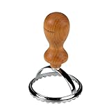 Fackelmann Ausstecher für Ravioli – Ravioli Former aus Edelstahl mit Zink-Legierung – Für hausgemachte Pasta – Ergonomischer Buchenholz-Griff im italienischen Look, Braun