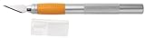 Fiskars Bastelmesser/Cutter, Gesamtlänge: 15,9 cm, Qualitätsstahl/Kunststoff, Silber/Orange, 1003885