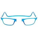 NEW VISION Lesebrille mit Magnetverschluss, Lesebrillen, Bequem Magnetverschluss Vorne, Reading Glasses NV2904, Lesehilfe für Damen Herren(Blau, 2.0)