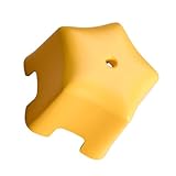 Hohopeti Kindersicherer Rutschfester Kunststoff hocker Stapelbar Robust und Leicht Praktischer Badezimmer fußhocker für Zuhause Gelb Kleines Format Langlebig und Kindersicher