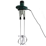 Rührwerk Mörtelrührer 1800W Betonmischer mit M14 Gewinde und 2 Kohlebürsten 6 Geschwindigkeiten Betonrührer Rührgerät Mörtel für Zement Harz Gips Grün