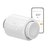 ezAIoT Smart Heizkörperthermostat WLAN – Programmierbares Heizkörperventil mit Tuya-Fernbedienung, Temperatursensor und App-Steuerung für optimale Heizungsregelung-EZ-TRV702W