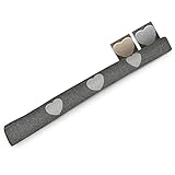 Beautissu Zugluftstopper 120 cm lang Tuuli - 1,2 kg Windstopper als Türvorleger, Haustür Rolle und Kälteschutz Luftstopper - Luftzugstopper Herzen Zugluft Stopper in Anthrazit