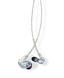 Shure SE215-CL Professionelle schallisolierende Kopfhörer mit einzelnem dynamischem MicroDriver, sichere In-Ear-Passform, transparent