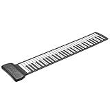 PRETYZOOM Tasten Faltbares Roll up Klavier Elektronisches Klavier Keyboard Tragbar Handrollbar für Erwachsene Robustes Silikon Leicht zu Transportieren für Musikliebhaber Unterwegs