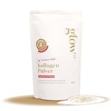 Glow25® Collagen Pulver - Himbeer-Kokos [450g] - Das Original - Premium Kollagen Hydrolysat - Peptide Typ 1 und 3 - Perfekte Löslichkeit