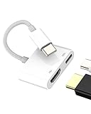 USB C HDMI Adapter Kabel für Apple iPhone 15 (2in1) kompatibel für Samsung Galaxy Display Port TV Adapter auf iPad MacBook Konverter Hub Monitor Typ C Splitter Video Splitter BH-HDMI