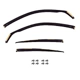 J&J AUTOMOTIVE | Windabweiser Passend Für Sharan 2, ab 2010, Heko Regenabweiser, Getönt, Set 4-Teilig, Vorne und Hinten, Aerodynamisch