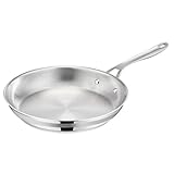 Jamie Oliver by Tefal Cook Smart Bratpfanne 24cm, unbeschichteter Edelstahl, induktionsgeeignet, Thermo-Fusion Boden, recycelbar, genieteter Griff, Edelstahl, E3110455