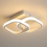 SENQIU LED Deckenleuchte Moderne 22W Deckenlampe LED Quadratisch Warmweiß 3000K Weiße Acryl Deckenbeleuchtung Lampen für Schlafzimmer, Wohnzimmer, Flur, Küche, Badezimmer