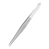 REMOS Splitterpinzette aus rostfreiem Edelstahl mit gezahnter Spitze - 8 cm