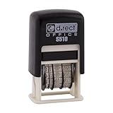D.RECT S510 Datumsstempel 4mm Tag/Monat/Jahr Abdruckfarbe nicht mit Tinte gesättigt
