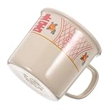 TOPPERFUN Vintagebecher mit Griff Robuster Kaffeebecher für Büro Picknick Zuhause für Tee Wasser Heiße Rutschfester Komfortabler Griff