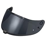 Helmvsier für C70 FG-17 IS-17,Motorradhelm Visier,Motorrad Windschutz Helm Objektiv Visier Vollgesichts,Motorradhelm Zubehör Ersatz (Schwarz)