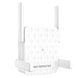 Maxuni WLAN-Verstärker, WLAN-Repeater 300 Mbit/s 2,4 GHz WiFi Range Extender, WLAN-Repeater mit WLAN/LAN-Verbindung, WLAN-Booster mit WPS-Taste, WLAN-Signalverstärker kompatibel mit allen WLAN-Geräten