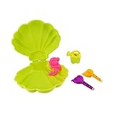 Sandkasten Sandmuschel Wassermuschel mit Spielzeug für Kinder Spielplatz Garten Outdoor Mini