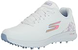 Skechers Damen Go Max Arch Fit Spikeless Golf Shoe Sneaker, Weißes Blumenmuster, wasserdicht, 40 EU