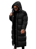 OZONEE Herren Winterjacke Jacke Parka Farbvarianten Warm Winterparka Funktionsparka Wintermantel Lange Kunstfell Gefüttert Outdoor Puffer Jacket Gepolstert 777/4699K SCHWARZ XXL