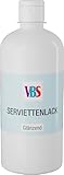 VBS Serviettenlack Glänzend 100-1000ml Transparent, Lichtecht, Wasserfest, Wasserbasis, Geruchsneutral, Servietten, Lack, Kleber 500 ml