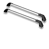 Relingträger 2 STÜCKE Passend Für LEXUS LX600 2022 2023 2024 2025 Querstangen Querstangen Dachreling Abschließbar Aluminiumlegierung Dachträger(S-Black)