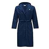 Renato Balestra Bademantel Mikrofaser Unisex, Navy Blau L