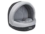 TrendPet LunaHome Kuschelhöhle für Hunde und Katzen und grau und beige (Grau)