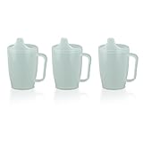 HaseMed Schnabeltasse mit Griff für Senioren 3 Stück – Ergonomischer Trinkbecher mit Tülle für sicheres Trinken ohne Verschütten, Menschen mit eingeschränkter Handfunktion – Robust & langlebig