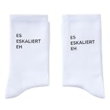 RF&CM ES ESKALIERT EH Socken - Lustige Geschenkidee,Unisex,Sportsocken, Tennissocken,lustig Party T Shirt mit Spruch,Gfit zum Geburtstag