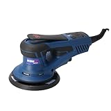 Exzenterschleifer DEDRA DED7982 Exzenterschleifer 350W, Ø150mm – Bürstenlos, regelbare Drehzahl 4000–10000 U/min, Staubabsaugung, Softgrip, inkl. Zubehör-Set