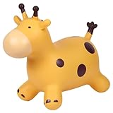Aufsitzspielzeug für Kinder, Giraffe, Hüpfpferd, Hüpftiere, aufblasbare Tiere, für drinnen und draußen, Hüpfspielzeug, Geschenke für Jungen und Mädchen ab 18 Monaten, Hüpfpferd, Hüpftiere für Kle