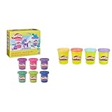 Play-Doh 6er-Pack Funkelknete, zum Kneten und Spielen für Kinder & erPack Sweet, tolle Farben für Kinder ab 2 Jahren, 112gDosen