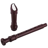 Blockflöte mit C-Schlüssel im deutschen Stil, barocke Griffweise, holzähnliches Finish, Aufbewahrungstasche, ideal für Anfänger