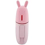 Oikabio Tragbarer Luftbefeuchter USB Mini Handheld Ultraschall Luftbefeuchter Nebelmacher Nebeldiffusor für Gesicht Dampf Rosa