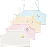 COYUN 4 Stück Mädchen Unterwäsche Mädchen Sport BH Sporttrainings-BH Trainings Bustier Bustier Bh Teenager Bustier Unterwäsche für 8-12