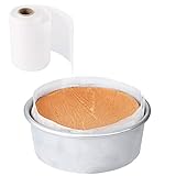 BYKITCHEN Backpapier Rolle, 10 cm x 50 m Backpapier zuschnitte, Klein Butterbrotpapier rolle, Antihaft Backpapier für Kuchenform, Springform und mehr