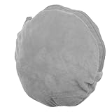 BELLIFFY Handwärmerbeutel mit Reißverschluss Runde Fusselfreie Thermosflaschenhülle aus Weichem Stoff Isolierende Handwärmerhülle mit Verbrennungsschutz für Elektrische Wärmflaschen Grau