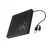 Dünn 7 Port Externe USB3.0 Typ C Disc Player Schnellgeschwindigkeit Brennende Kollektive Laptops Desktops Und Mehr Externes Festplattenlaufwerk Für Desktop