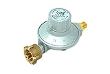 CAVAGNA Niederdruckregler 25-50mbar 11-stufig verstellbar Gasdruckregler für Gasgrill, Heizstrahler, Terassenstrahler, Kocher