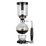 AIZYRLYR Siphon-Kaffeemaschine, Tisch-Siphonkanne Aus Glas Vakuum-Kaffeemaschine Für Camping, Zuhause Und Cafés