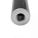 Jotekonoby Kohlefaser-Stange, 32 mm Durchmesser, mit 1,6 cm x 27,9 cm Gewinde, Teleskop-Messstab für Vermessung und GPS-Verlängerung, kompatibel mit Standard-Halterungen (10 cm)