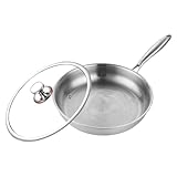 Youngwier Titanpfanne | Bratpfannen Und Schmorpfannen,Antihaft Bratpfanne Mit Deckel Für Haushalt Gastronomie Hotel Camping Wohnheim Küche